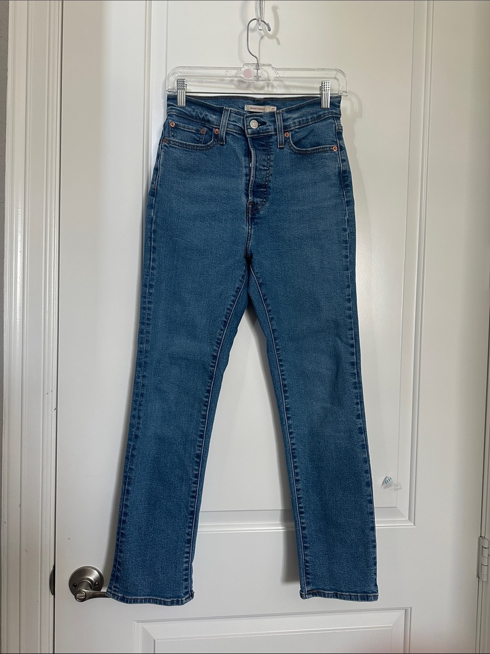 Levi's Straight-Leg Midrise Blue Jeans